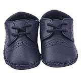 HP95(TM) Infant Baby First Walkers Shoes, Cute Baby Gentleman Shoes (13 CM, Navy) by HP95(TM)