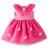 (キャサリンコテージ)Catherine Cottage ベビードレス 妖精 コスチューム 妖精のようなオーガンジーとお花のカラーべビードレス 90cm ビビッドピンク