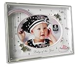 Cupecoy Design Metal Baby of the Year Photo Frame Girls by Cupecoy [並行輸入品]