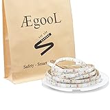 AEGOOL ledテープライト 電球色 DC12V 高輝度 正面発光 10M 60leds/m SMD2835 パーティー、部屋、クリスマスの飾りとして広く使用