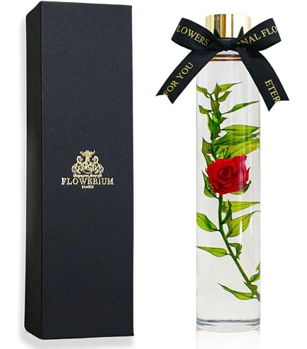 ◆ハーバリウム　190 黄色いバラの華やかbottle *.:。✿*゜¨ Amazon｜開運ハーバリウム 風水 カラー (イエロー 黄) バラ 丸瓶