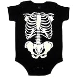 BONE DESIGN - GLOW IN THE DARK BABY ONESIE / オフィシャル　バンド　チャイルド　ベビー　トドラー　ロンパース　ベビー服