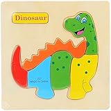 POTOJP 木製パズル 小さな立体パズ 立体の木製組立キット　 恐竜 (24種類展開)　 Mini 3D Puzzle Kids Educational Funny Toy　積み木　木のおもちゃ 組