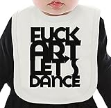 Fuck Art, Let's Dance ネクタイを有する有機ビブ Medium