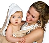 Snuggledry Apron Baby Bath Towel (Oatmeal) by Cuddledry [並行輸入品]