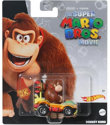 Hot Wheels スーパーマリオ ドンキーコング スーパーバン　マリオ Amazon.com: Hot Wheels Super Mario Character Cars - Donkey