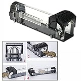 Gearmax ねずみ捕獲器 ねずみ捕り ネズミ捕獲かご 小型 無毒無害 人道的 細菌伝染防止 簡単設置 菜畑 田畑 庭 家庭菜園