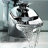 51BuyWorld トップクオリティの蛇口 真鍮ホットとコールドフラット口蛇口滝の浴室のミキサーのタップ キッチンバスルームのための使用ホーム屋外ガーデンウォータールーム,カラフルな色