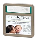 Baby Art Newsprint Frame (Taupe/ Azure / Sun) by Baby Art
