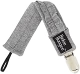 Z. Daisy Eco Binkie Bungee Pacifier Clip - Gray Vera Ruffle by Z. Daisy [並行輸入品]