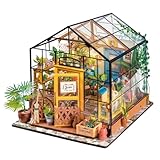 つくるんです® 日本語説明書付 DIY ミニチュアハウス ドールハウス DGシリーズ (フラワーハウス)