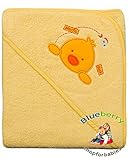 BlueberryShop Embroidered WARM HOODED Bath Pool Beach TOWEL Baby Kid Todler 80 x 80 cm (31.5 x 31.5)