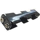 単三乾電池 AAサイズ 4本用 スナップ式 縦型 バッテリー ケース 6V DC 電池ボックス 4 x AA 電池 バッテリーケース 電池ケース スナップタイプ