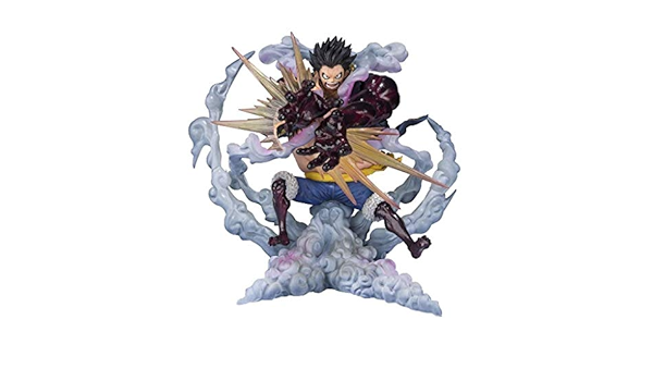 Amazon Co Jp Qyszyg おもちゃ Monkey D Luffy ギア4レオ バズーカ7インチの高について ワンピース の彫像 ホビー