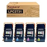 【Amazon.co.jp限定】エプソン用 LPC3T31 LPC3T31K LPC3T31C LPC3T31M LPC3T31Y（4色セット ）互換トナーカートリッジ 対応機種：Epson LP-S8160/LP-M8040/LP-M8170【Tankard】