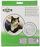 High quality Wall Tunnel Extension for PetSafe 4-Way Locking and Magnetic Key Cat Doors, White