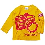 《H28秋冬物》 CHANNEL(チャンネル) 天竺カメラPt長袖Tシャツ 95cm /イエロー NO.CN-6414