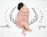 Baby Photography Monthly Milestone Blanket Month to Month Newborn Baby Birthday Time-Keeping Photo B
