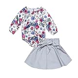 (プタス)Putars ベビー服 子供服 女の子 ロンパース ドレス 長袖 花柄 秋 冬 可愛い オシャレ 通園 発表会 旅行 記念日 プレゼント 12ヶ月-3歳