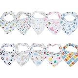 ベビーよだれビブ スナップ式 バンダナ 10点セット