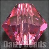 【デイジービーズ】【最高級スワロフスキービーズ】 #5301/5328 4mm Rose(ローズ) 約50ヶ