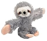 Wild Republic Huggers のナマケモノのぬいぐるみ、腕に巻き付く動物のぬいぐるみ、子供用玩具、8 インチ