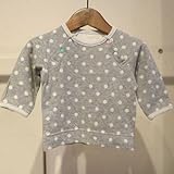 hua kupu(フアクプ) 接結ドット ロンT (70-90) Tシャツ 70,GRAY DOT