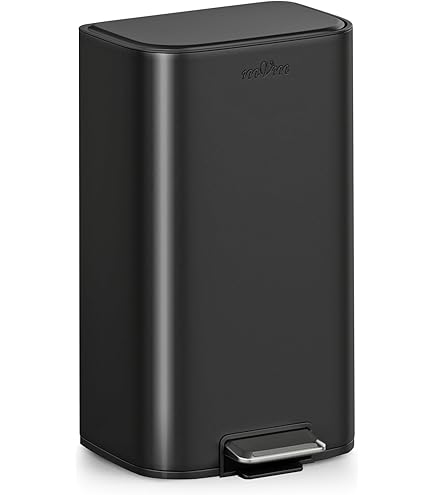 Amazon｜simplehuman バタフライステップダストボックス 45L ブラック