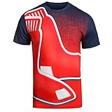 MLBメンズビッグロゴTee L レッド