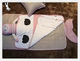 スポーツがトップグレードブルーWhale Cute Baby sleeping bag 100 %コットンベビー乳児寝具セット暖かいラップバッグ冬と秋の 28X39Inch ピンク