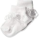 Jefferies Socks Baby Girls' Stripe Lace White Newborn [並行輸入品]