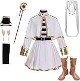 [BBXYZLLLXFSCOS] 葬送のフリーレン フリーレン コスプレ衣装 ＋ウィッグ+耳+耳飾り+ 靴+道具 (女L, 靴24CM)