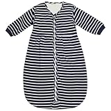 JoJo Maman Bebe Baby Cosy Sleeping Bag, Navy Ecru Stripe, 0-6 Months by JoJo Maman B?b?