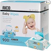 関東から関西へ発送のみ RICO 赤ちゃん用 おしりふき 900枚 コストコ Amazon.co.jp: リコ RICO 赤ちゃん用 おしりふき 900枚（100×9個