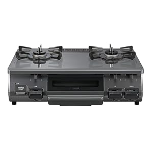 リンナイ The Basic Gastable Standard 左強火力 グリル付ガステーブル ET67BKAL プロパンガスLPG