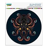 アビスの黒いタコ自動車用車窓ロッカーサークルバンパーステッカー