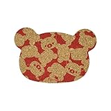 ナガノファクトリー リラックマ リラックマ型コースター（フェイス柄レッド） 7.7cm RK300D