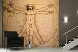 Sproud 壁画 Da Vinci 波模様の壁紙男壁画 3 壁のテレビの背景 300 Cmx 210 Cm の D の壁紙