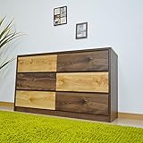 チェスト 幅120 3段 タンス ローチェスト 整理ダンス 完成品 AYU-3-367-F (ブラウン)