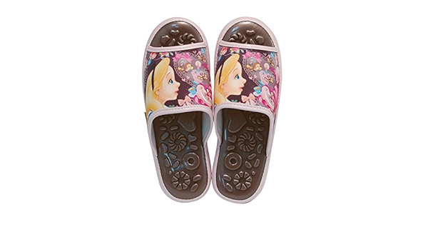 Amazon 健康サンダル スリッパ ルームシューズ 大人用 M ブラウン チョコレート アリス ふしぎの国のアリス ディズニー おもちゃ おもちゃ