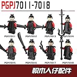 8pcs / lot秦王朝Warriors Soldiers建物ブロックレンガレンガモデルおもちゃ