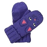 (レガッタ) Regatta キッズ・子供用 Animally どうぶつミトン ニット手袋 ニットグローブ 冬 防寒 (5-6歳) (ピオニー)