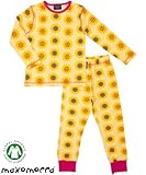 北欧ベビー・キッズのナイトウェア 長袖パジャマセット ひまわり 18ヶ月-4歳 Maxomorra マクソモーラ Sunflower (98/104)