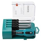 ドライバーセット 絶縁 磁気 スクリュードライバセット ロスコンパクトスクリュードライバセット 9in1 多機能 スロット付き 滑り止め キャリングボックス付き 省力 快適