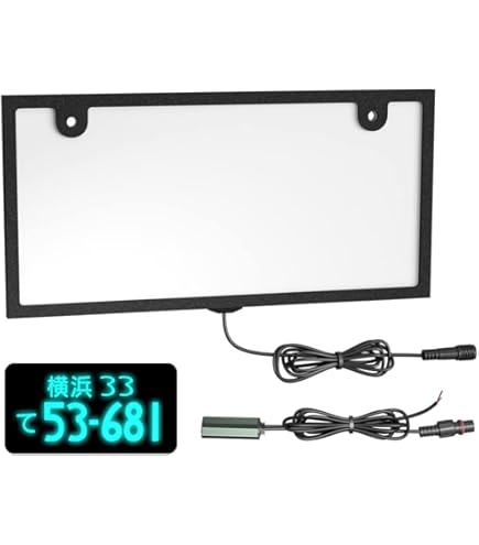 字光式ナンバーフレーム Amazon | AIR LED字光式ナンバープレート専用ナンバーフレーム