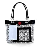 2 Red Hens Rooster Diaper Bag, Grey Damask by 2 Red Hens [並行輸入品]