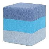 不二貿易 スクエアスツール カラフル ブルー 70111