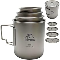 Amazon.co.jp: TITAN MANIA(チタンマニア) マグカップ チタン製 蓋付き