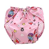 IPOTCH 全３色３サイズ　トイレトレーニングパンツ　おむつ　トイレ　布おむつ 綿ン　ベビー　赤ちゃん用　 - ピンク, （5-8.5KG）