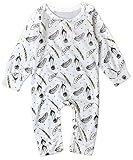 (コ-ランド) Co-land ベビー ロンパース 長袖 カバーオール 可愛い プリント ベビー服 女の子 男の子 ルームウェア 赤ちゃん 新生児 出産祝い 70